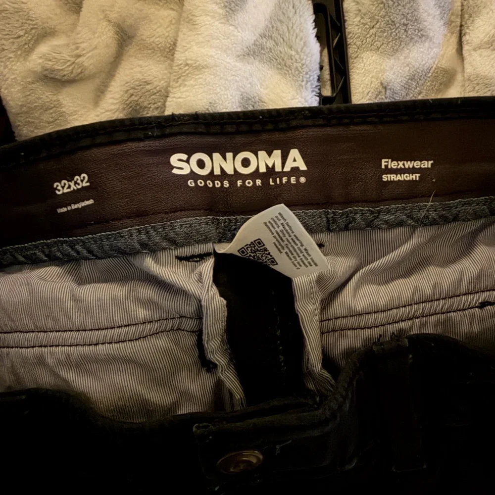 NWOT Sonoma Men's Dark Cargo Pants